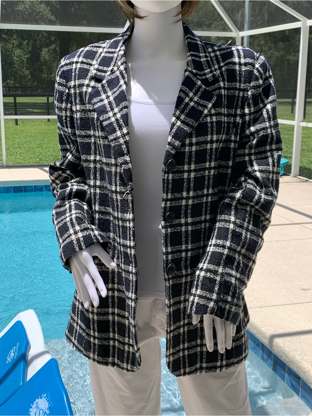 Black and White Blazer